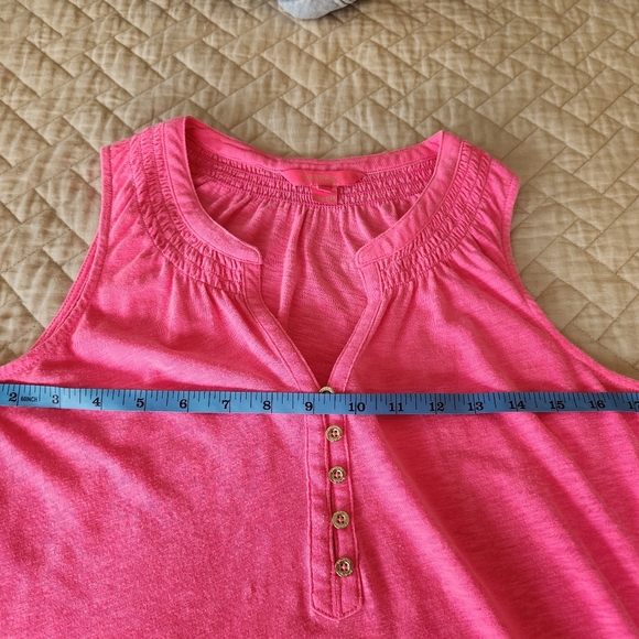 Lily Pulitzer Essie Hot Pink tunic - Picture 8 of 9